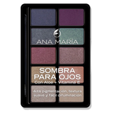 Sombra Compacta de Ojos Paleta 10 Tonos Ana María