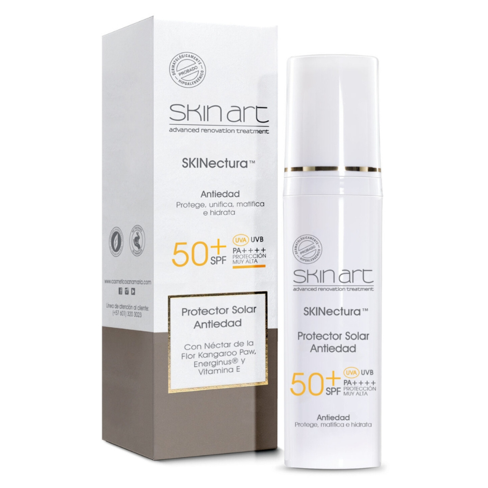 Protector Solar Antiedad sin Color SPF 50 Skinart Protector Solar Antiedad sin Color SPF 50 Skinart