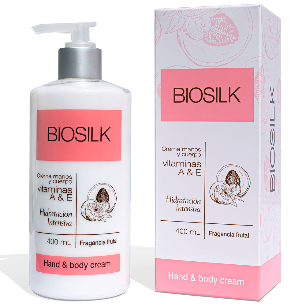 Crema Manos y Cuerpo con Vitaminas A y E Frutal Biosilk