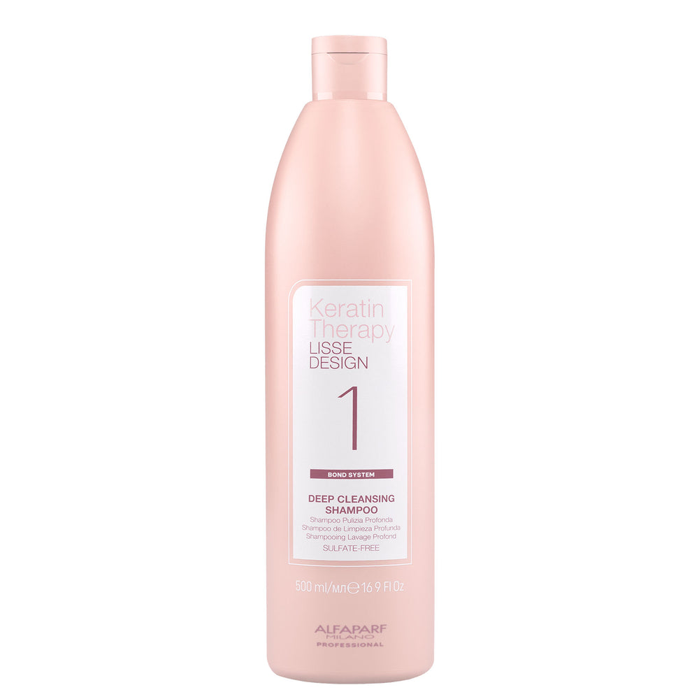 Keratin Therapy Lisse Design Deep Cleansing Shampoo Keratina Paso 1 Alfaparf Milano