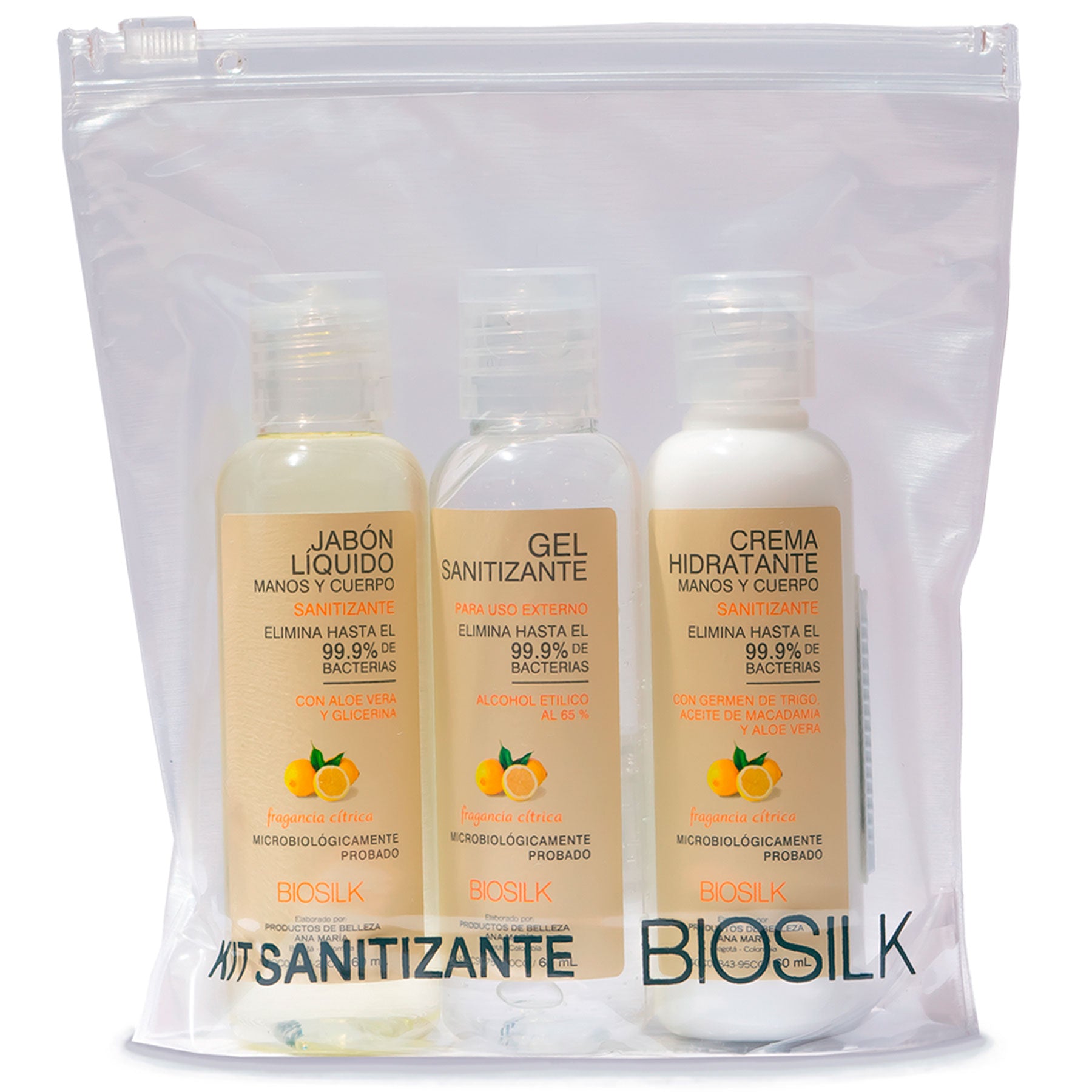 Kit Sanitizante – Cítrico Biosilk