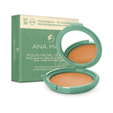 Polvo Facial Compacto con Polvo de Arroz, Aloe Vera y Filtro Solar Ana María