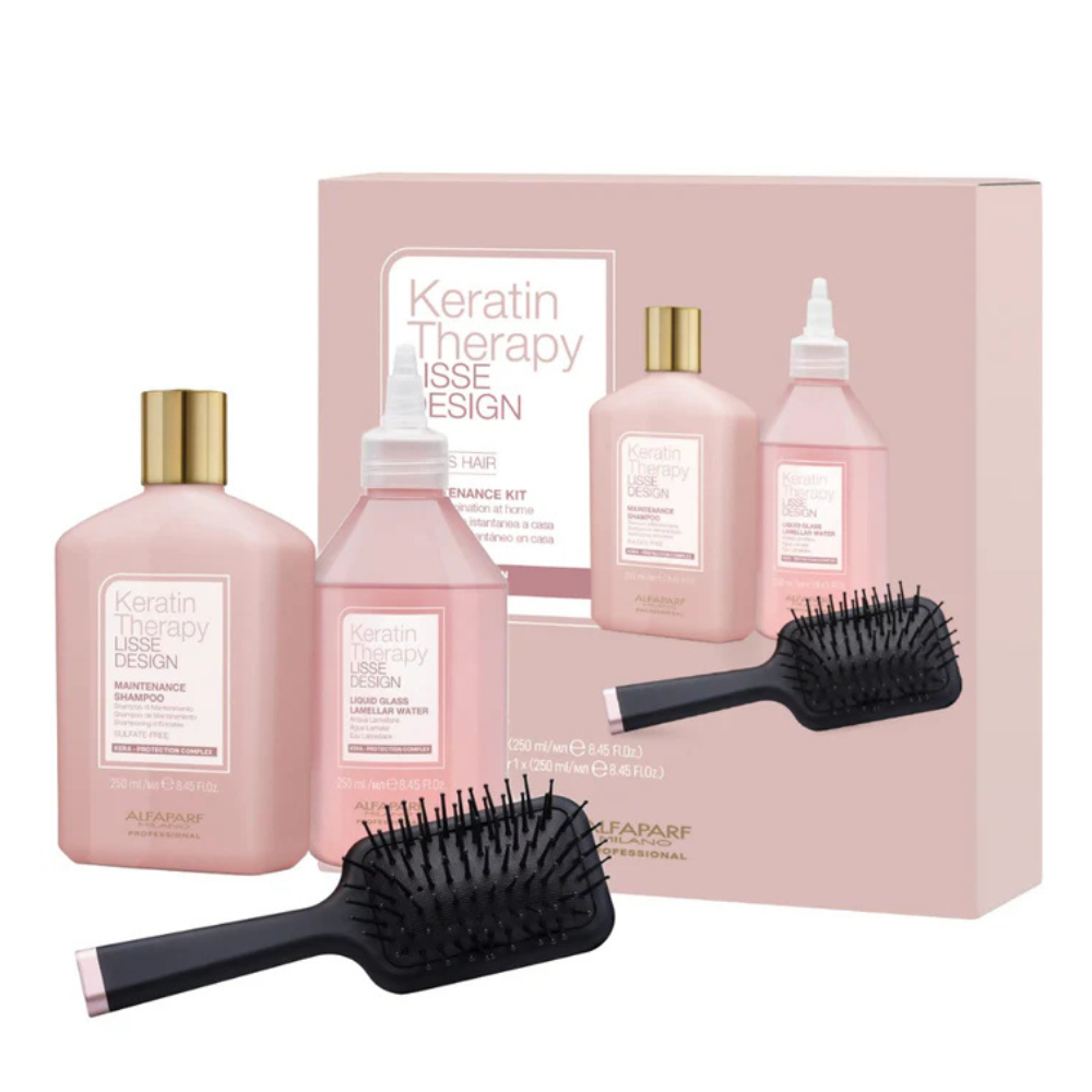 Keratin Therapy Lisse Design Maintenance Kit Glass Hair Alfaparf Milano