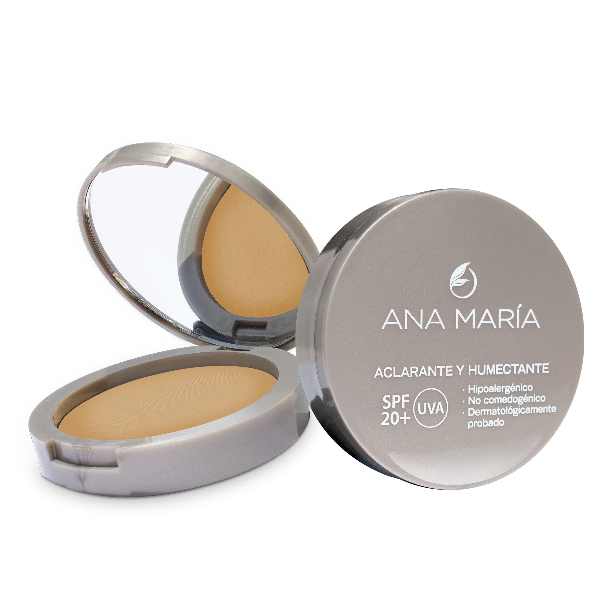 Polvo Facial Compacto Aclarante y Humectante Ana María