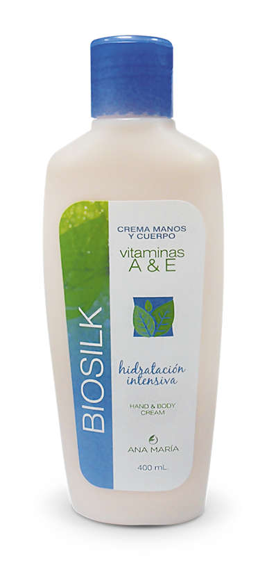 Crema Manos y Cuerpo con Vitaminas A y E Biosilk