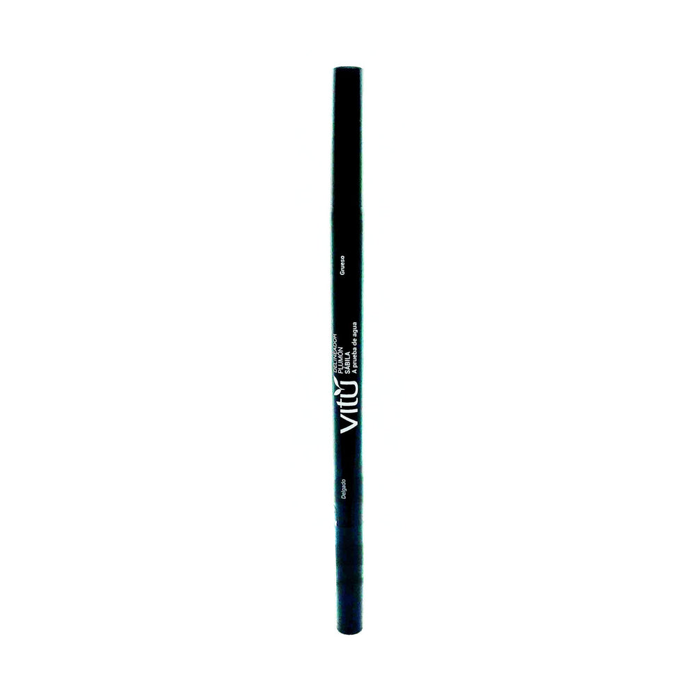 Delineador Plumón Dúo Sábila-A Prueba de Agua-Negro Vitú