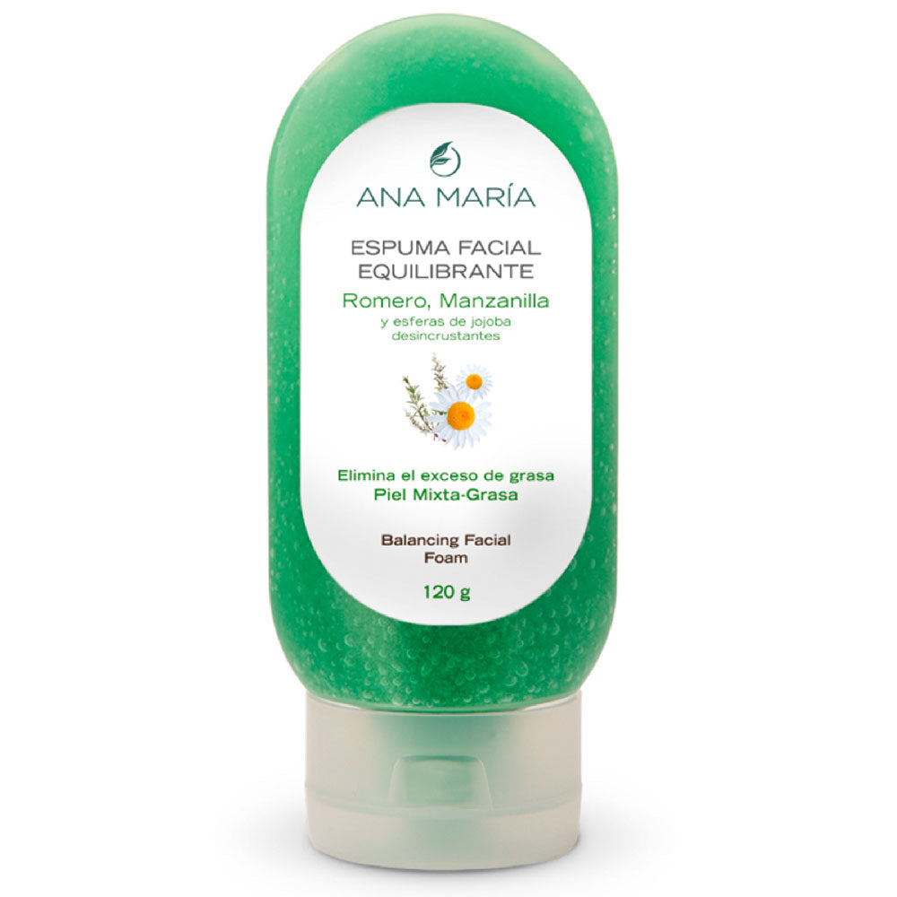 Espuma Facial Equilibrante Romero y Manzanilla Ana María