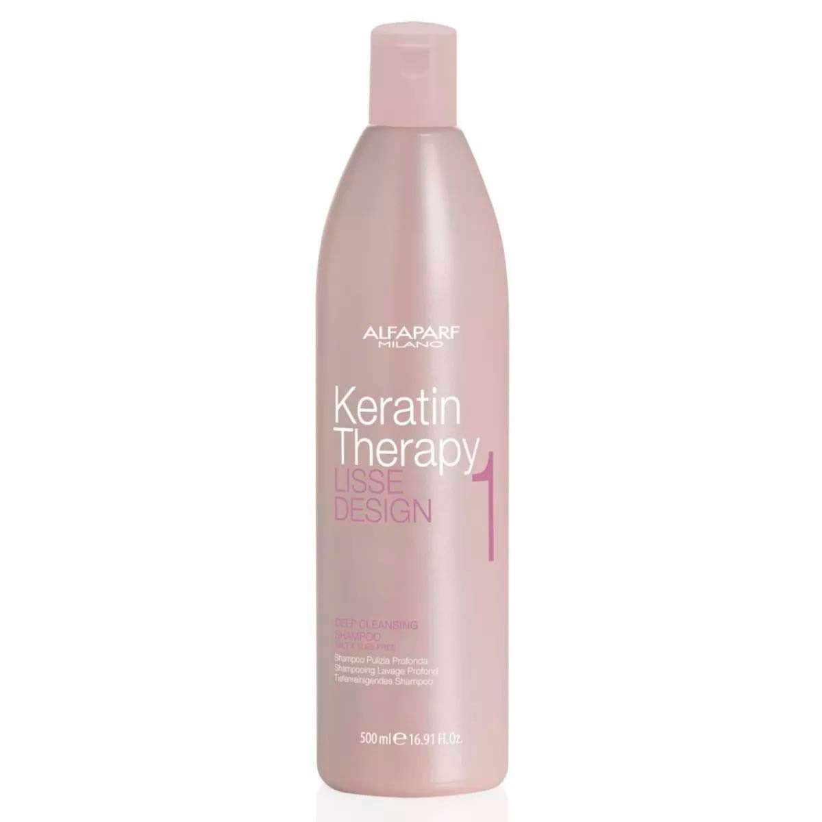 Keratin Therapy Lisse Design Deep Cleansing Shampoo Keratina Paso 1 Alfaparf Milano