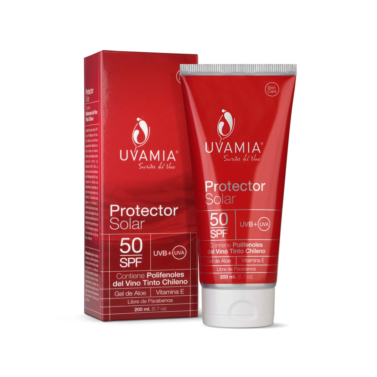 Protector Solar SPF 50 con Polifenoles Uvamia