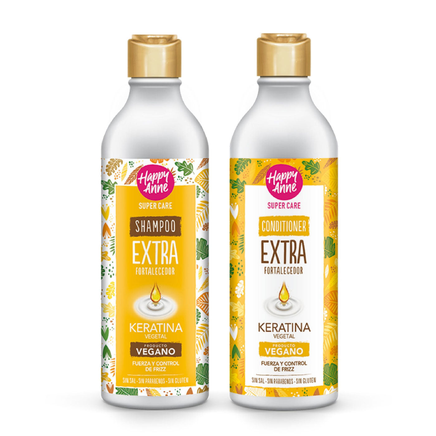Kit Extra Fortalecedor Shampoo - Acondicionador Vegano Happy Anne