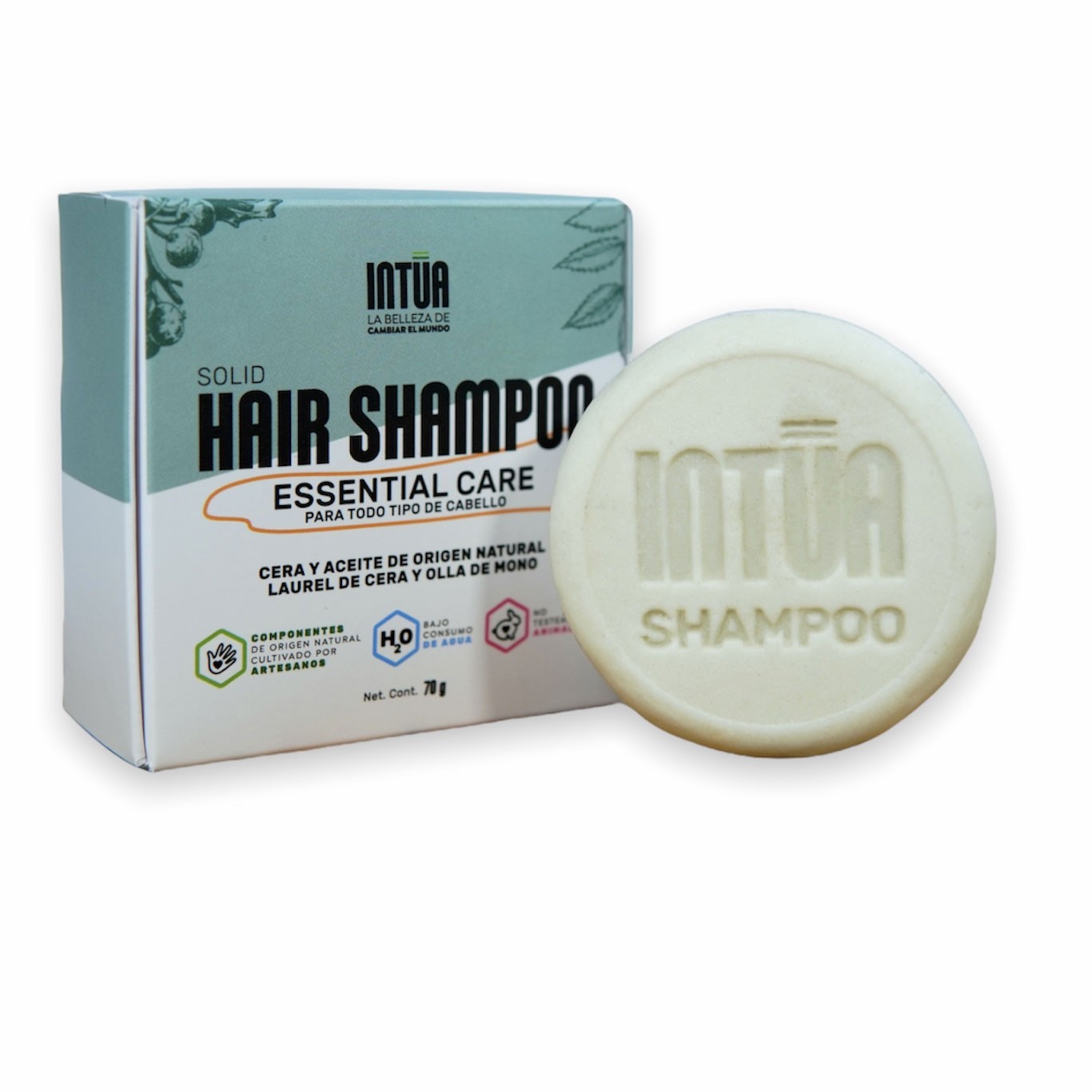 Shampoo en Barra Essential Care Intúa