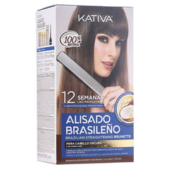 Brazilian Kit Alisado Straightening Brunette Kativa
